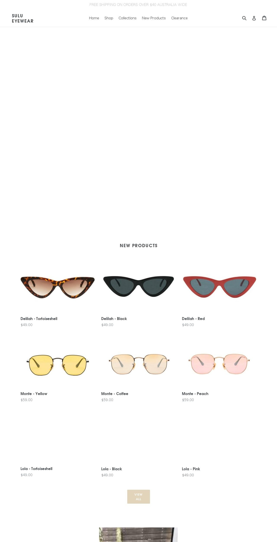 sulueyewear.com shopify website screenshot
