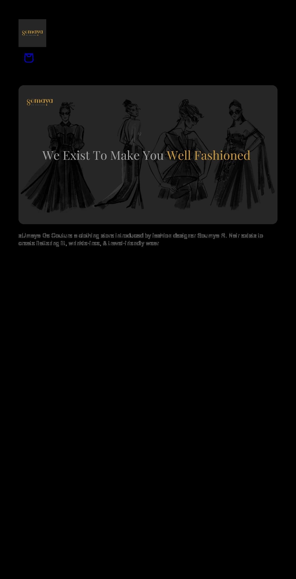 sumayadecouture.com shopify website screenshot
