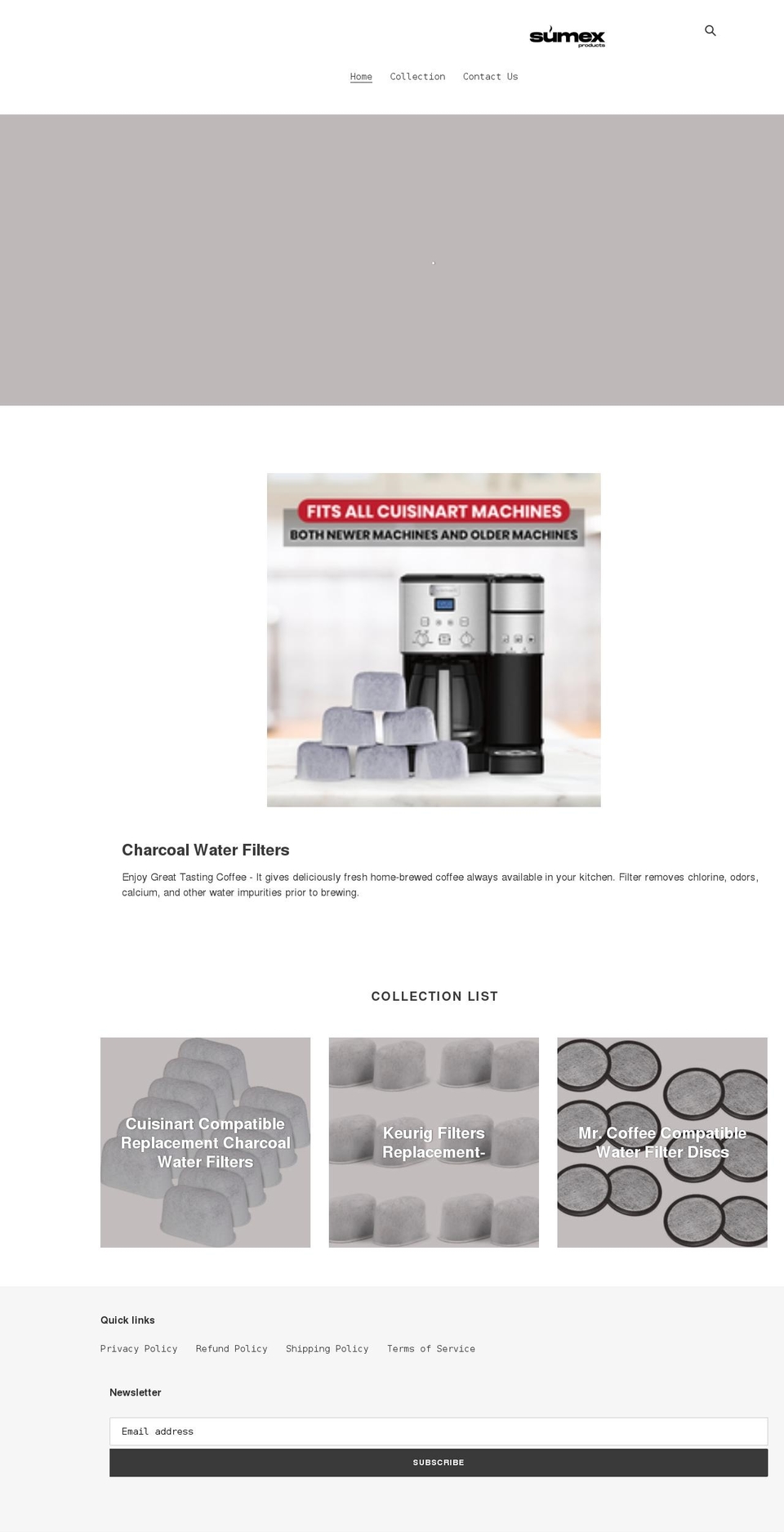 sumexproducts.com shopify website screenshot