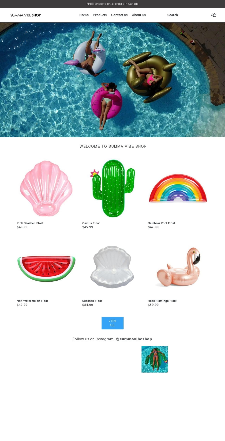 summavibe.com — Shopify storefront screenshot