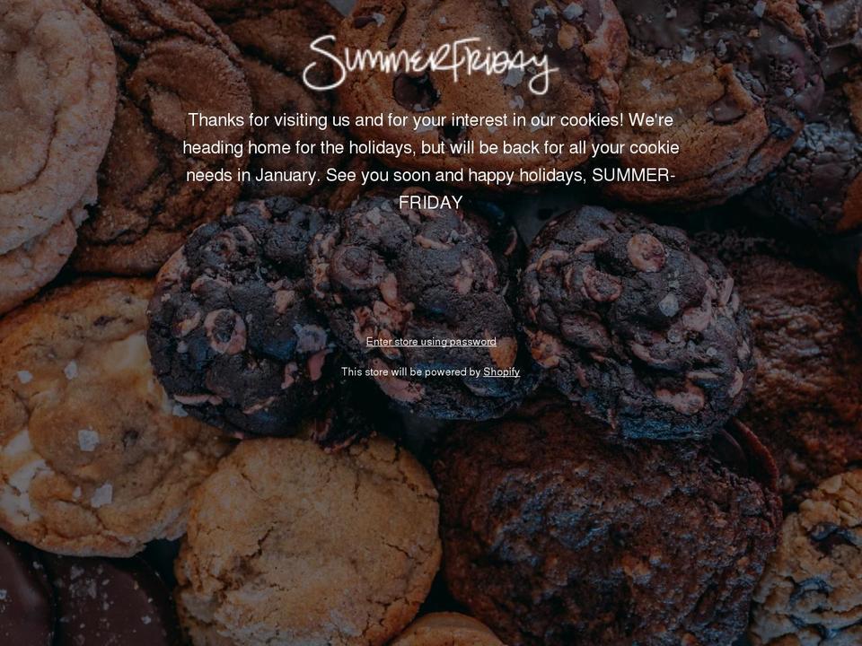 summer-friday.com shopify website screenshot