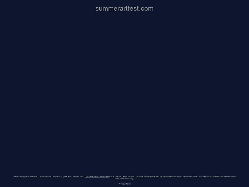 summerartfest.com shopify website screenshot