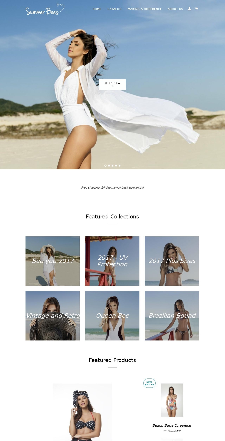 summerbees.com.au shopify website screenshot