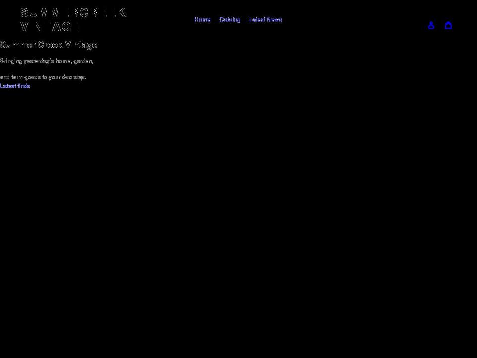 summercreekvintage.com shopify website screenshot