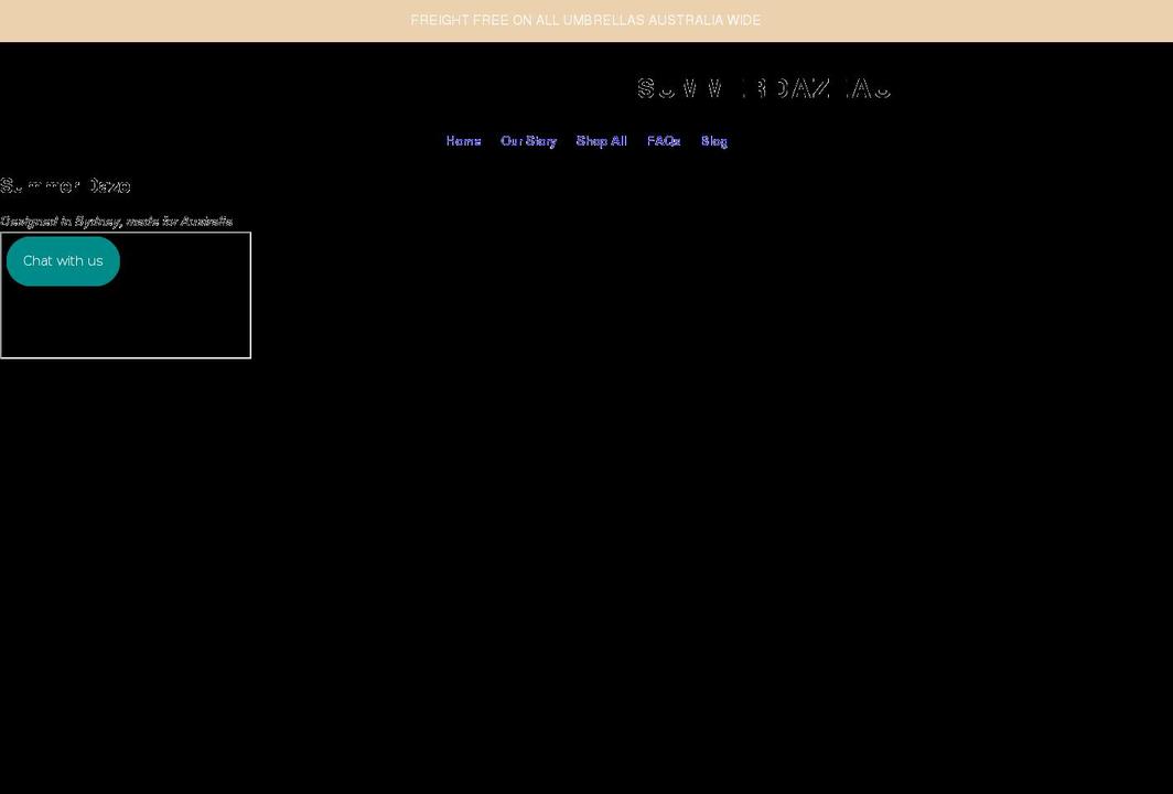 summerdaze.com.au shopify website screenshot