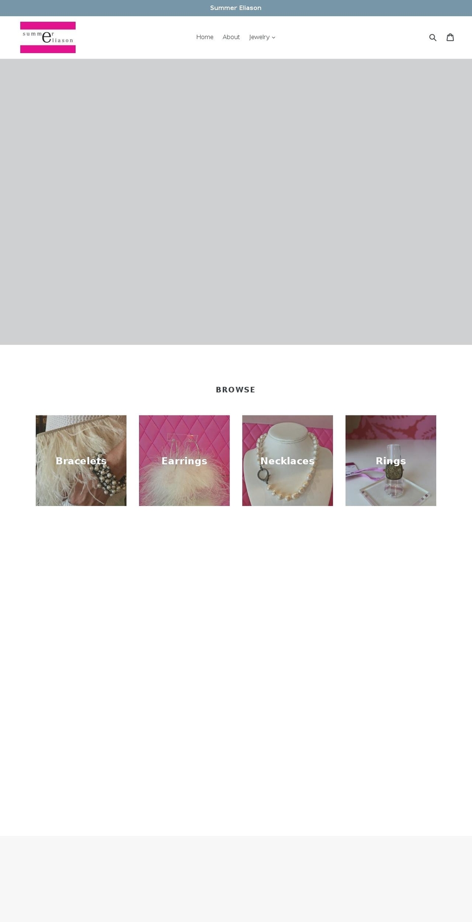 summerejewelry.com — Shopify storefront screenshot