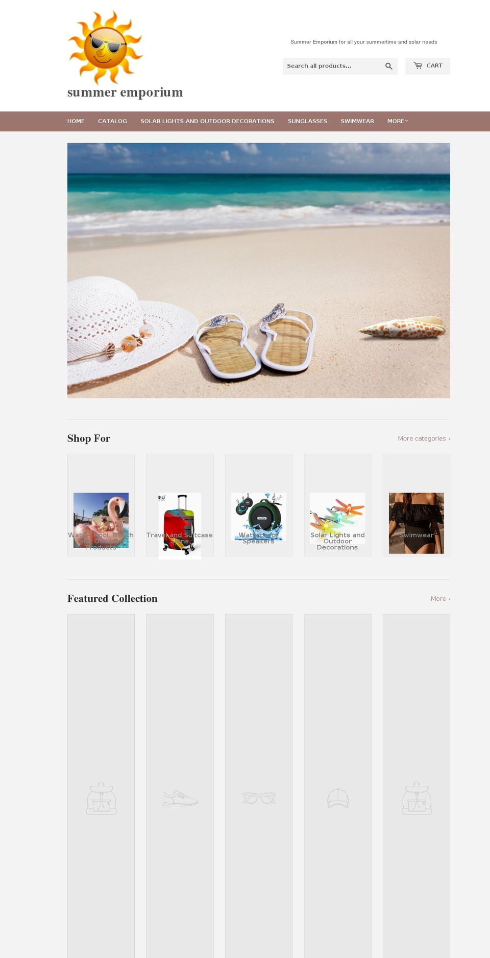summeremporium.com — Shopify storefront screenshot