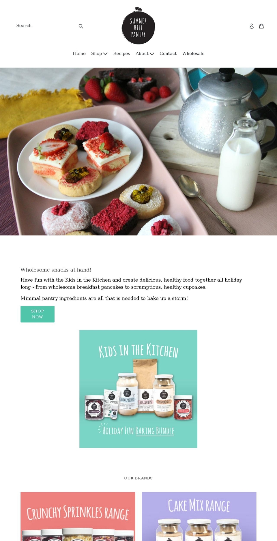 summerhillpantry.com.au shopify website screenshot