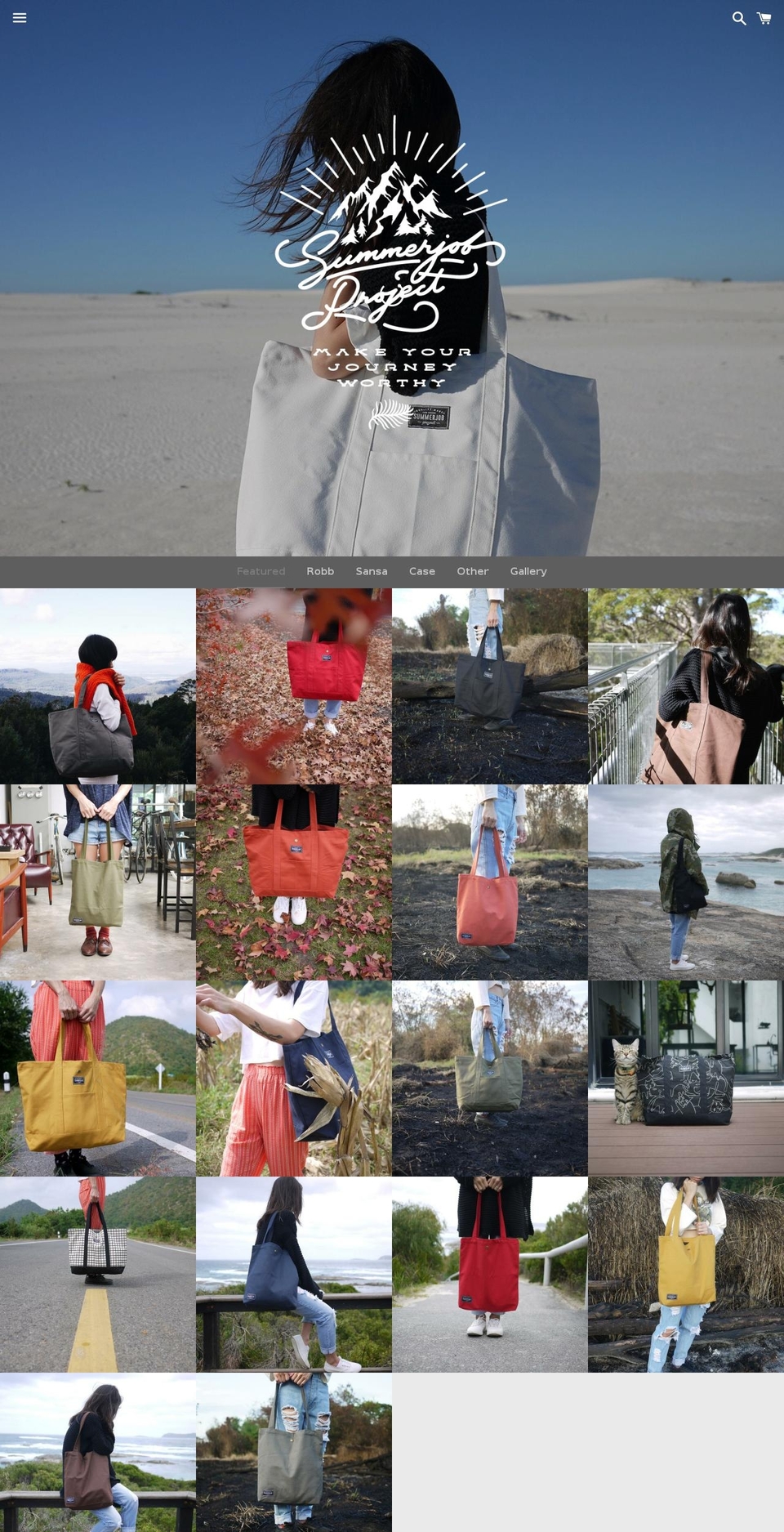 summerjob-project.com shopify website screenshot