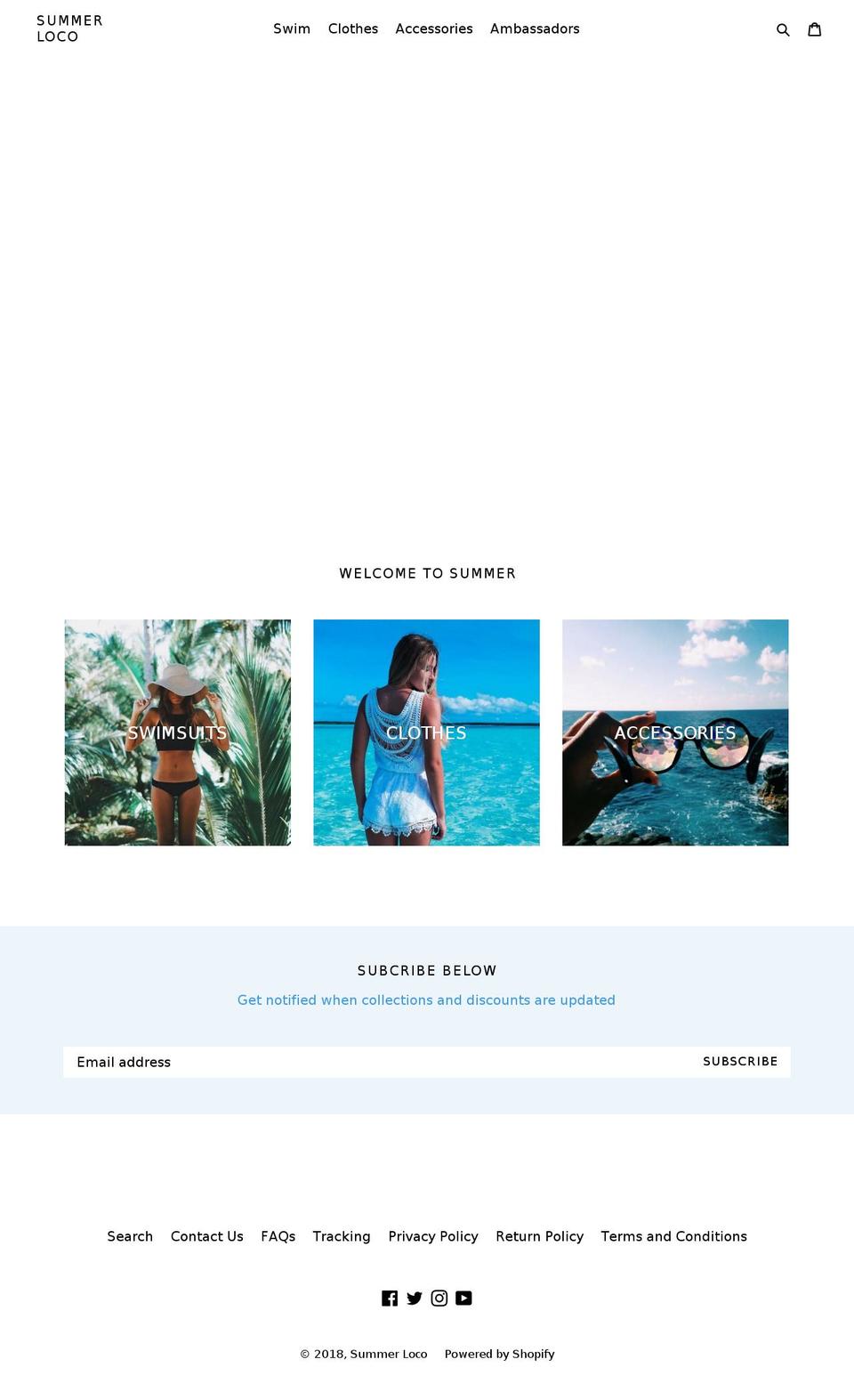 summerloco.com shopify website screenshot
