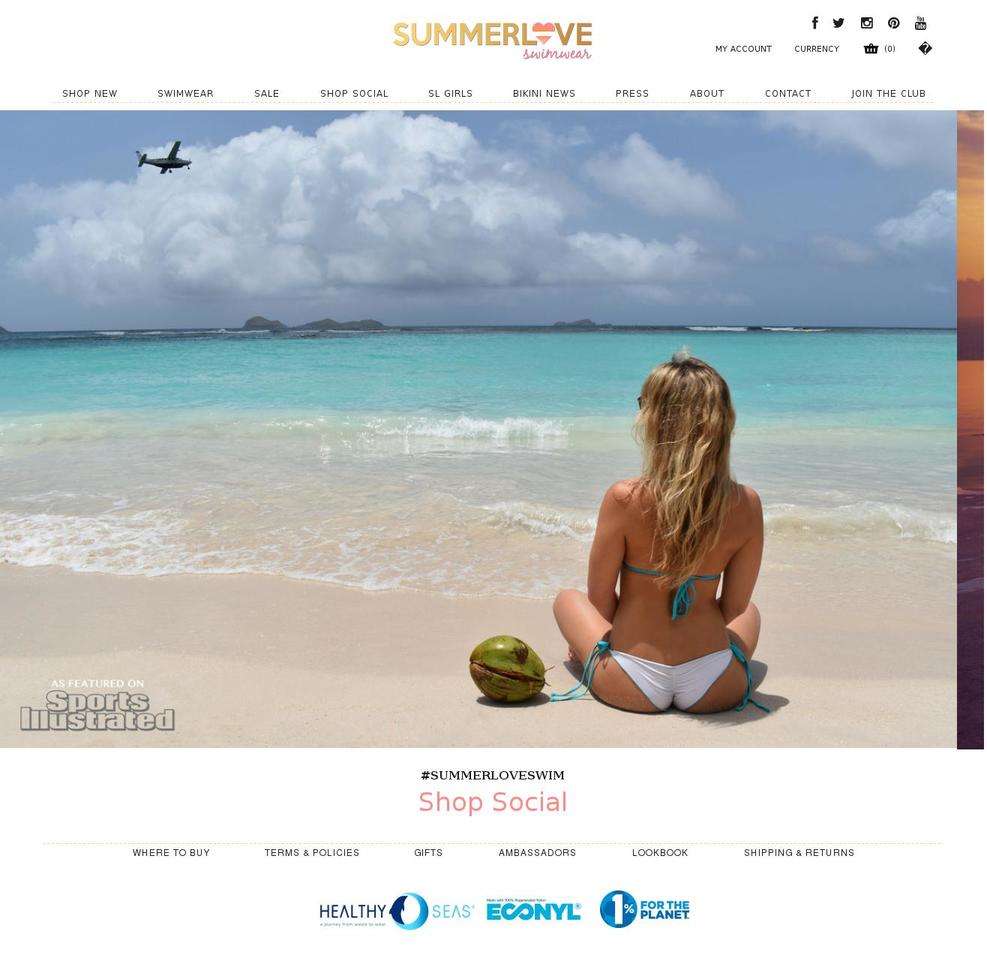 Summer Love Swimwear - CWC Shopify theme site example summerloveswim.com