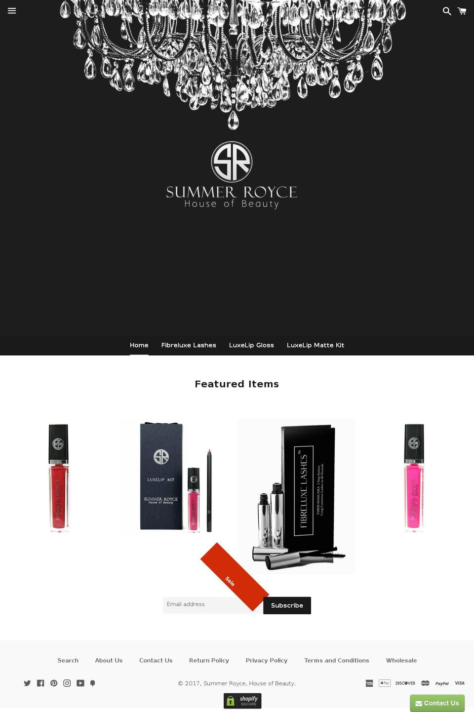 summerroyce.com shopify website screenshot