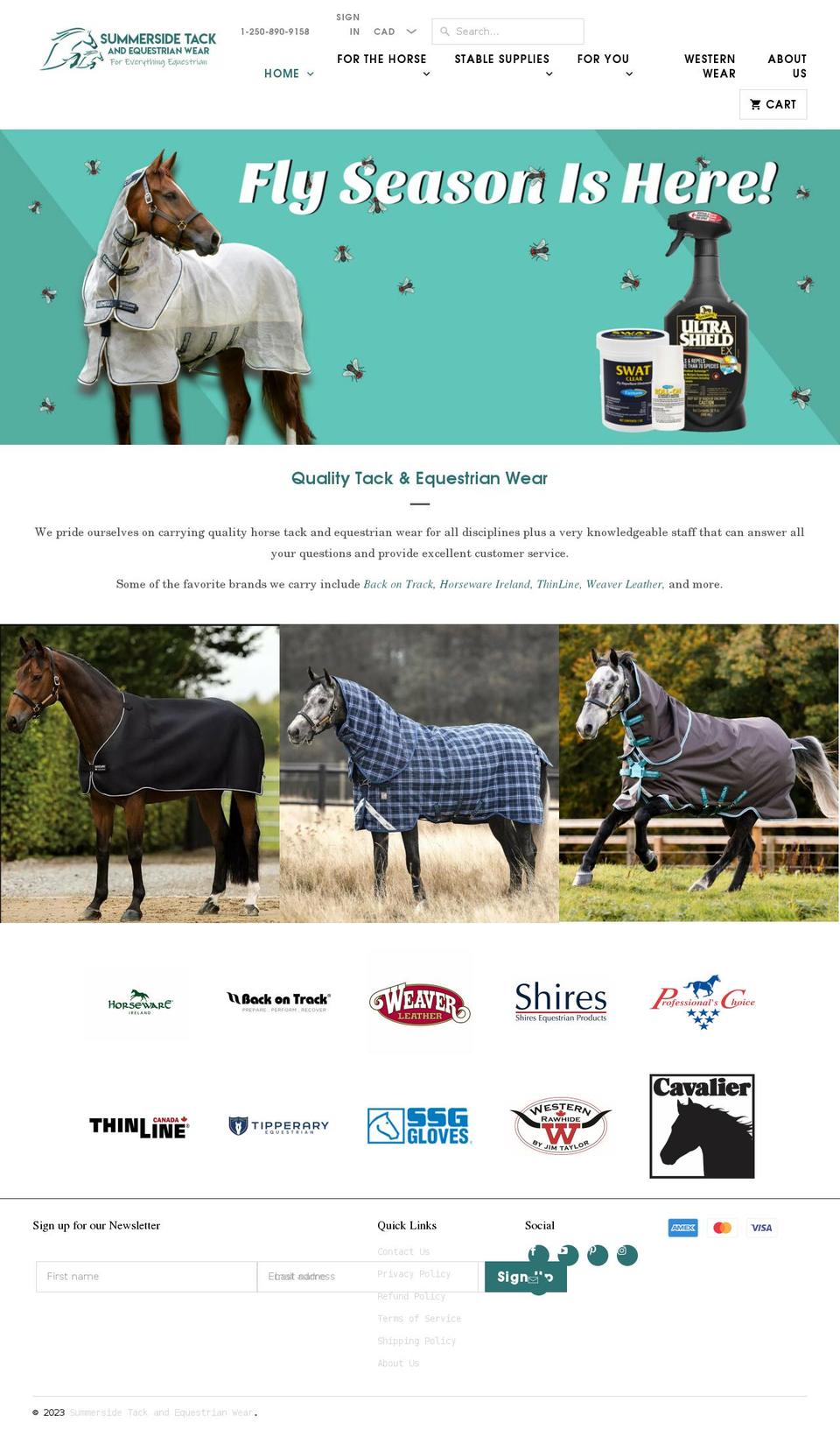 summersidetack.ca shopify website screenshot