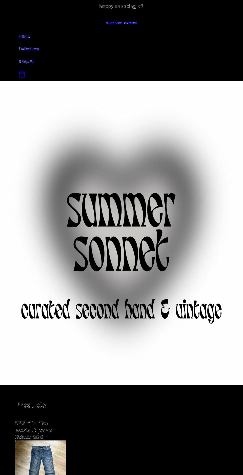 summersonnet.com shopify website screenshot