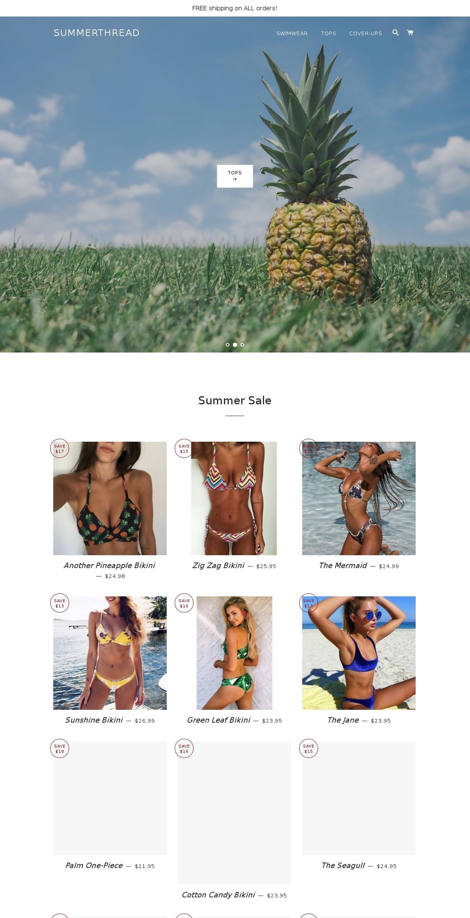 summerthread.com — Shopify storefront screenshot