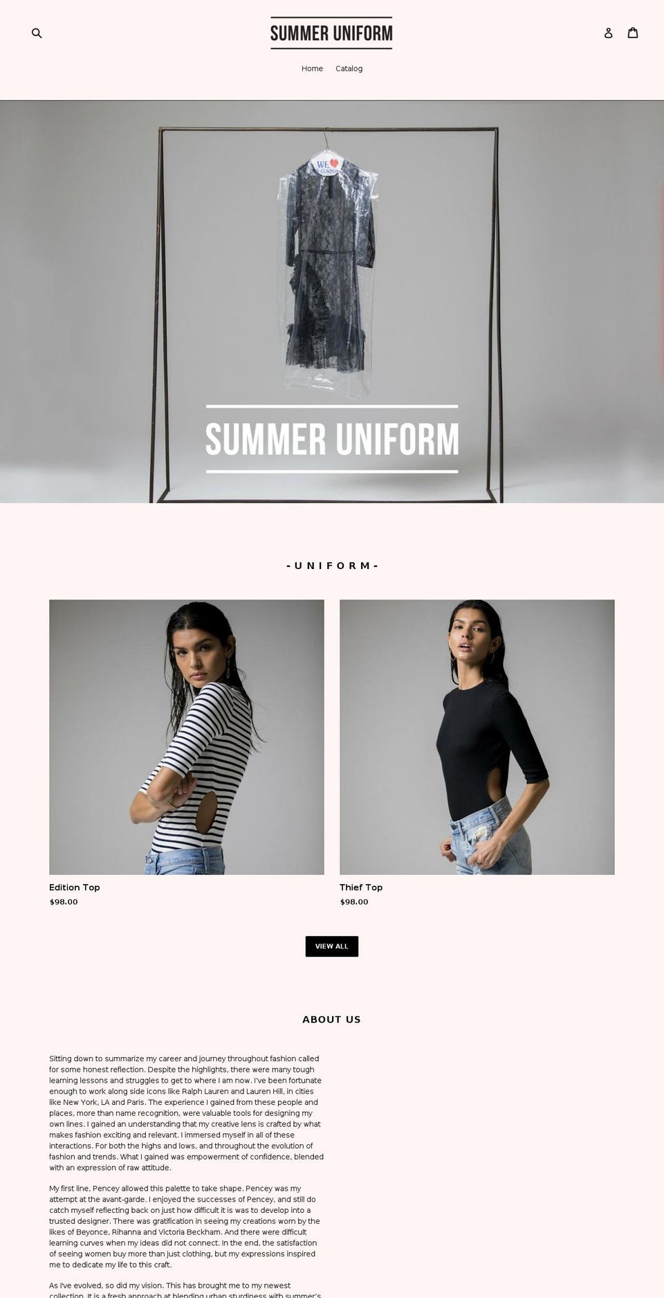 summeruniform.com shopify website screenshot