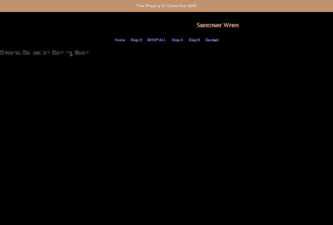 summerwren.com shopify website screenshot