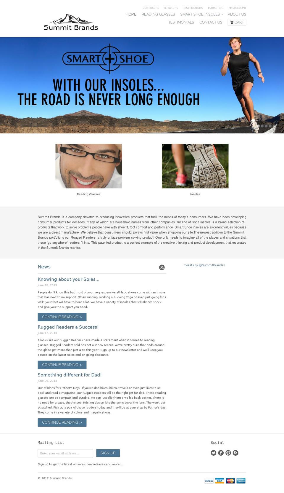 summit-brands.com shopify website screenshot