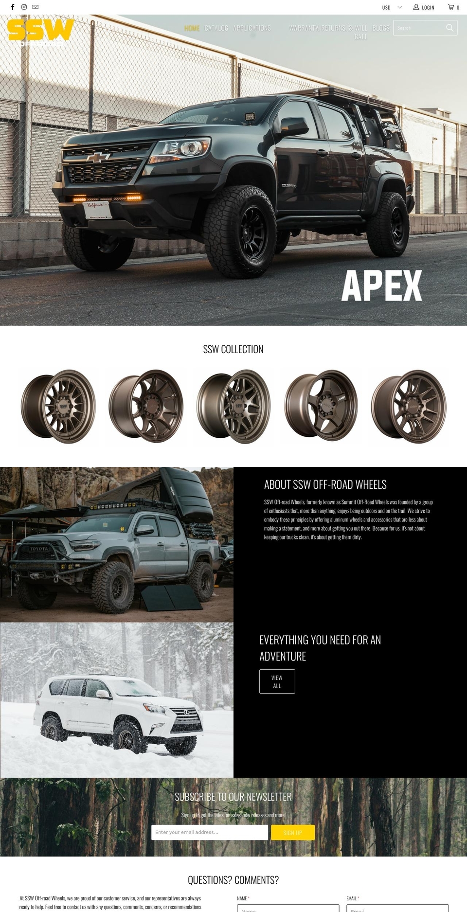 summit-offroad.com shopify website screenshot