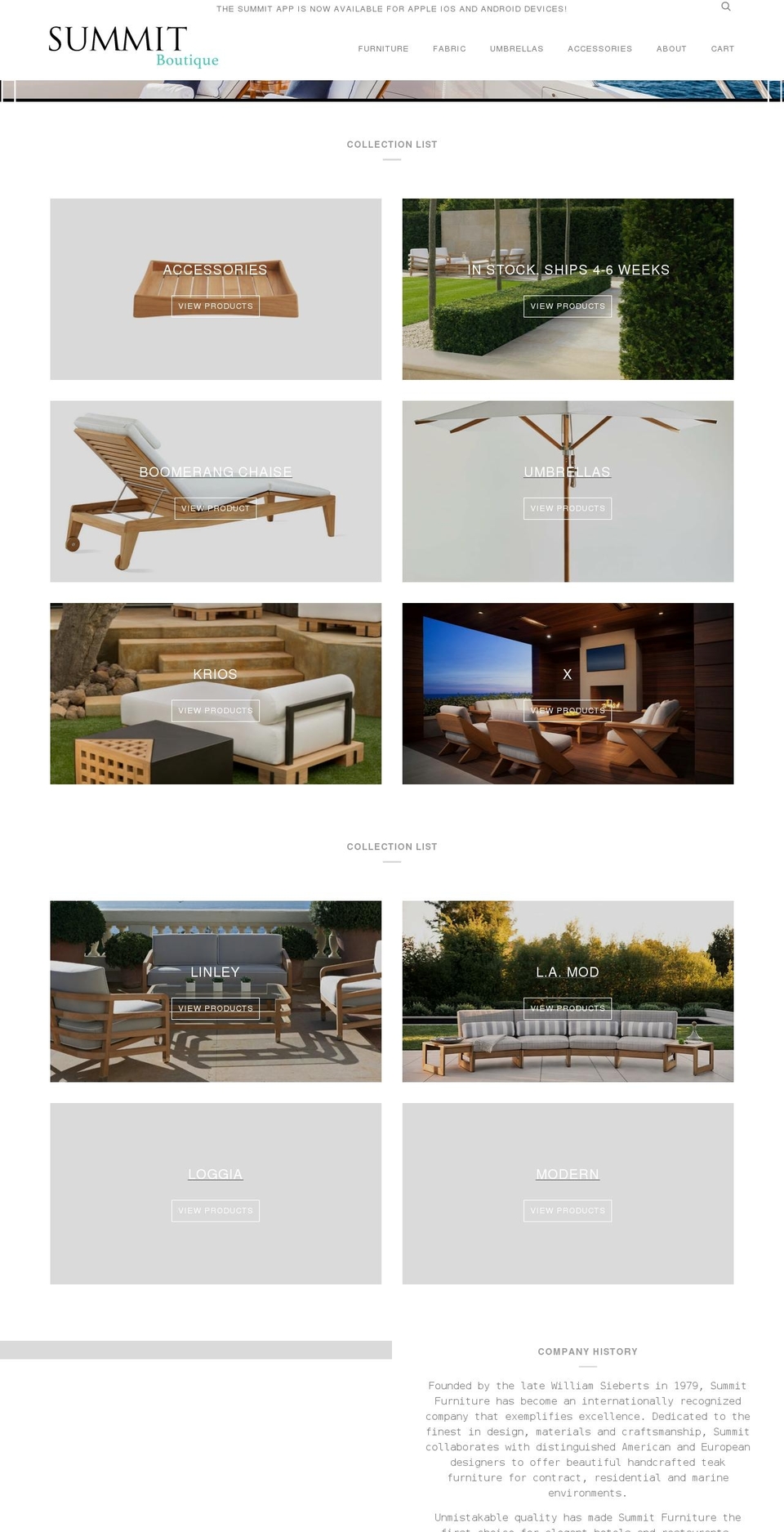 summitboutique.com shopify website screenshot