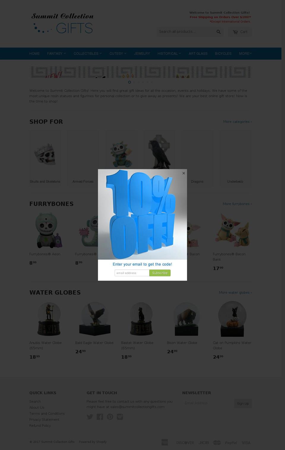 summitcollectiongifts.com shopify website screenshot