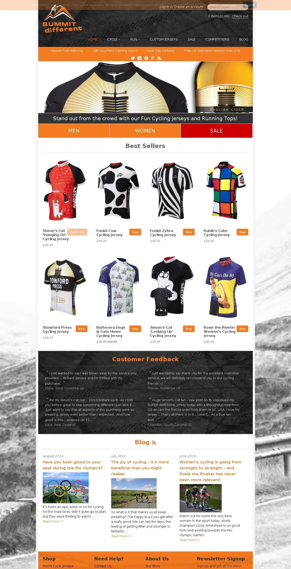 Summit Different Shopify theme site example summitdifferent.co.uk