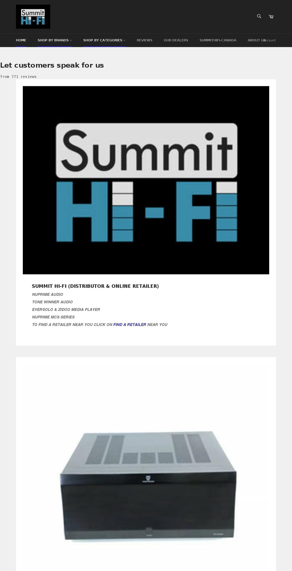 summithifiusa.com shopify website screenshot