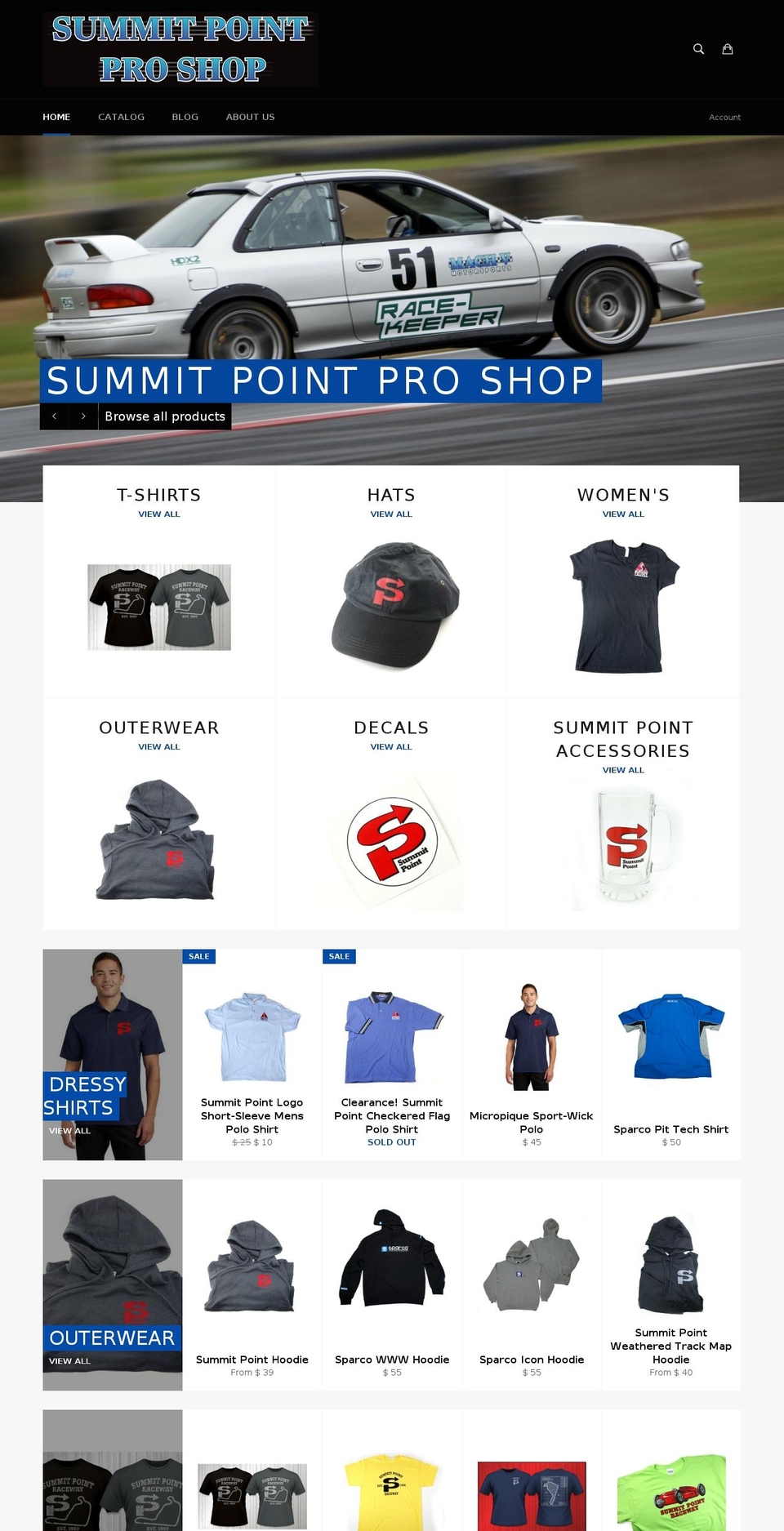 summitpointproshop.com shopify website screenshot
