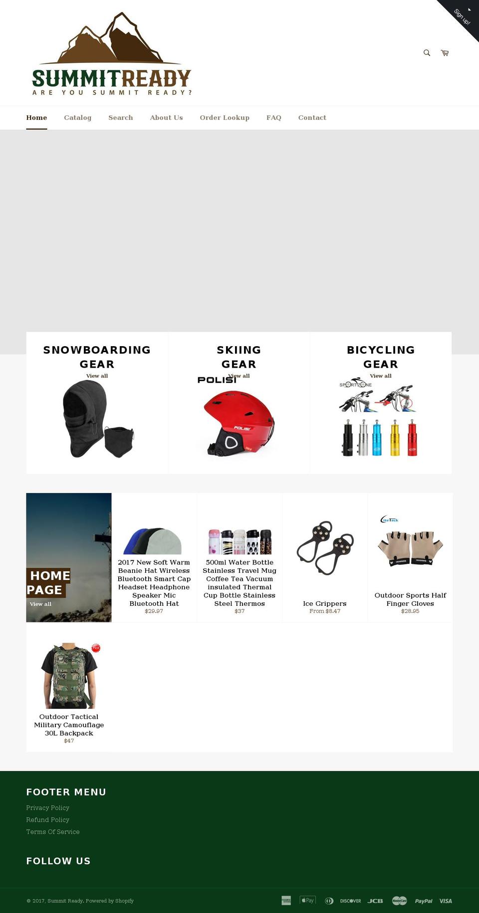 summitready.com shopify website screenshot