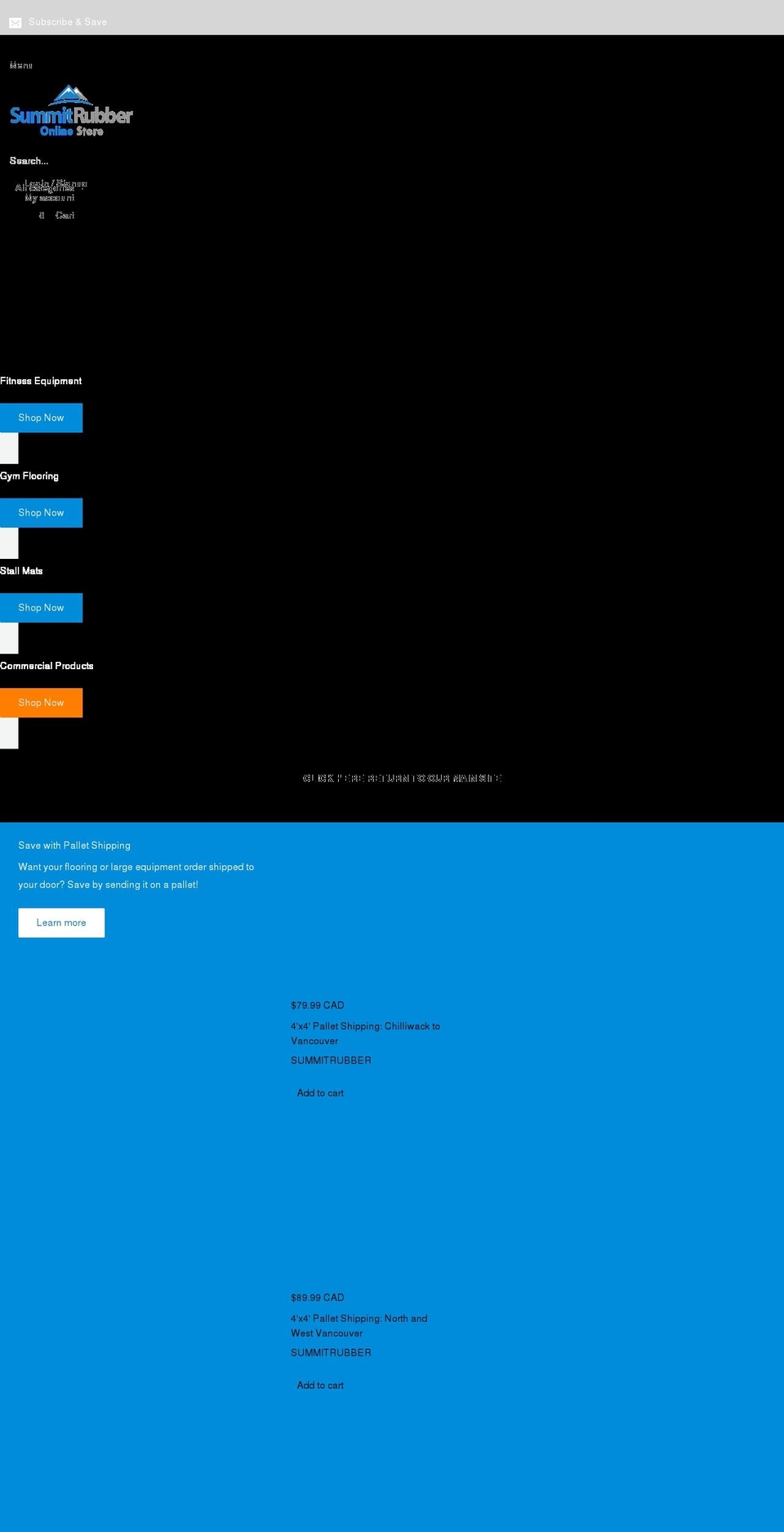 summitrubber.myshopify.com shopify website screenshot