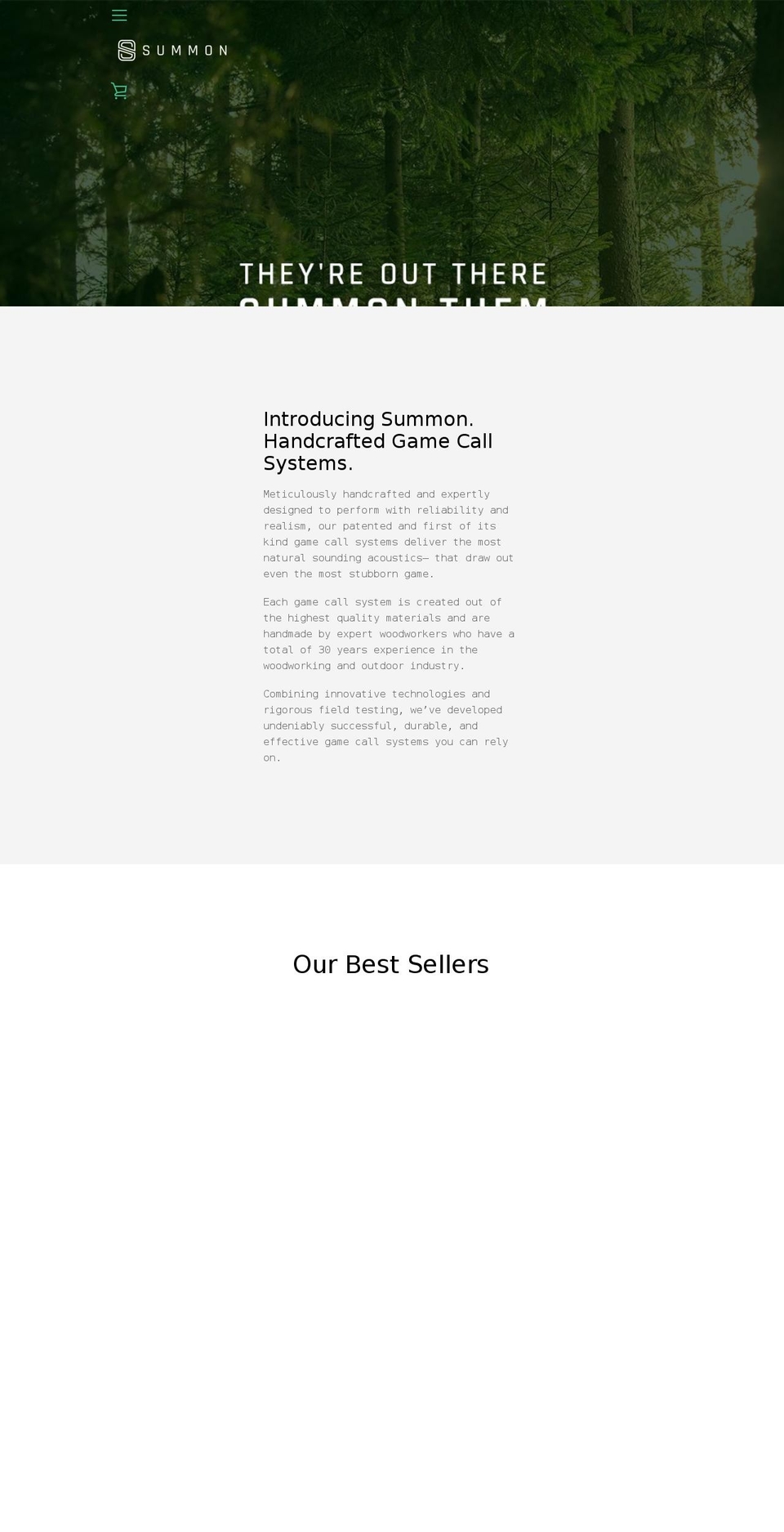 summonoutdoors.com — Shopify storefront screenshot