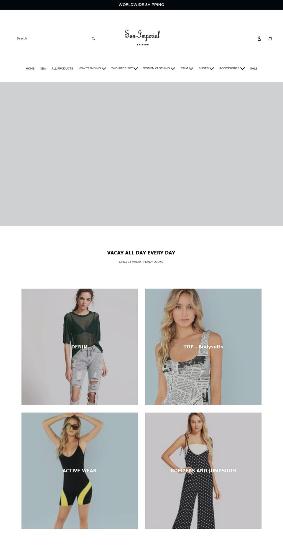 sun-imperial.com shopify website screenshot