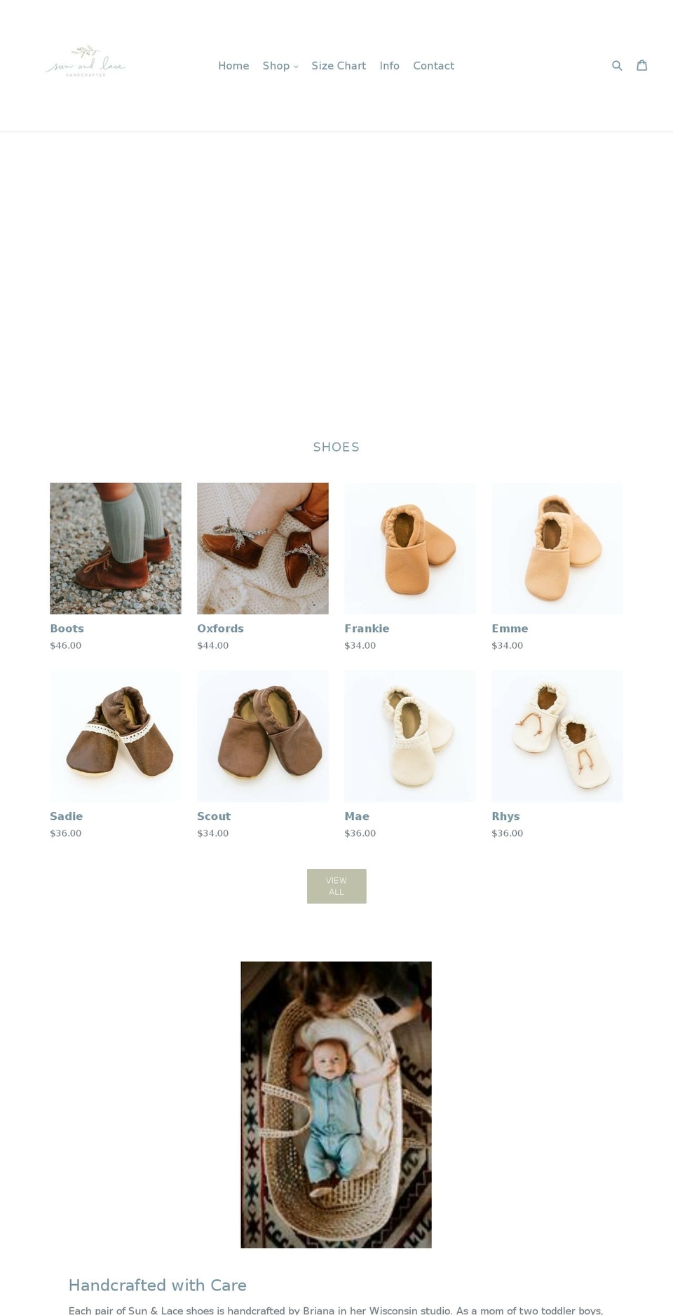 sunandlace.com shopify website screenshot