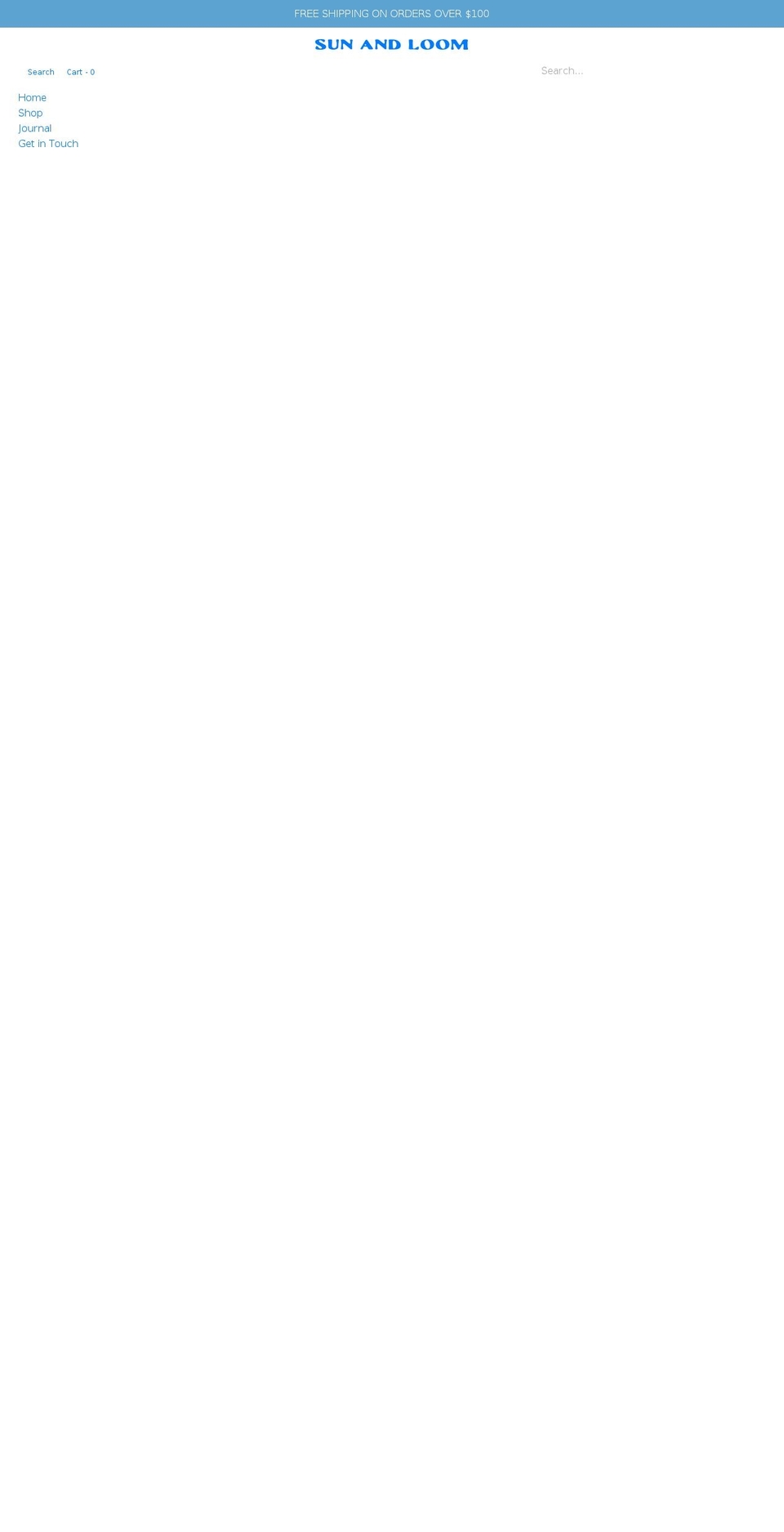 sunandloom.com shopify website screenshot