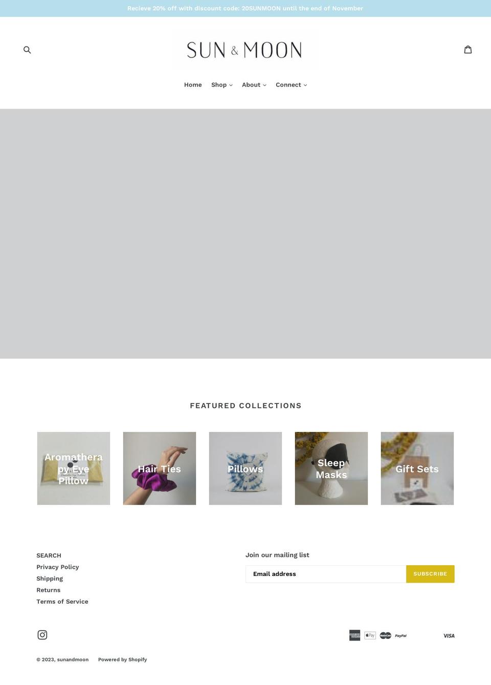 sunandmoon.ca shopify website screenshot