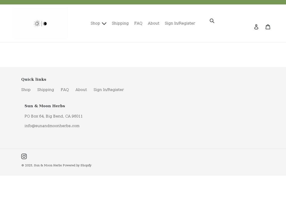 sunandmoonherbs.com shopify website screenshot