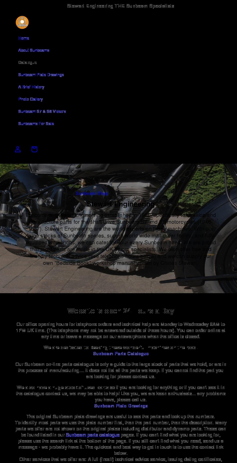 sunbeam.co.uk shopify website screenshot