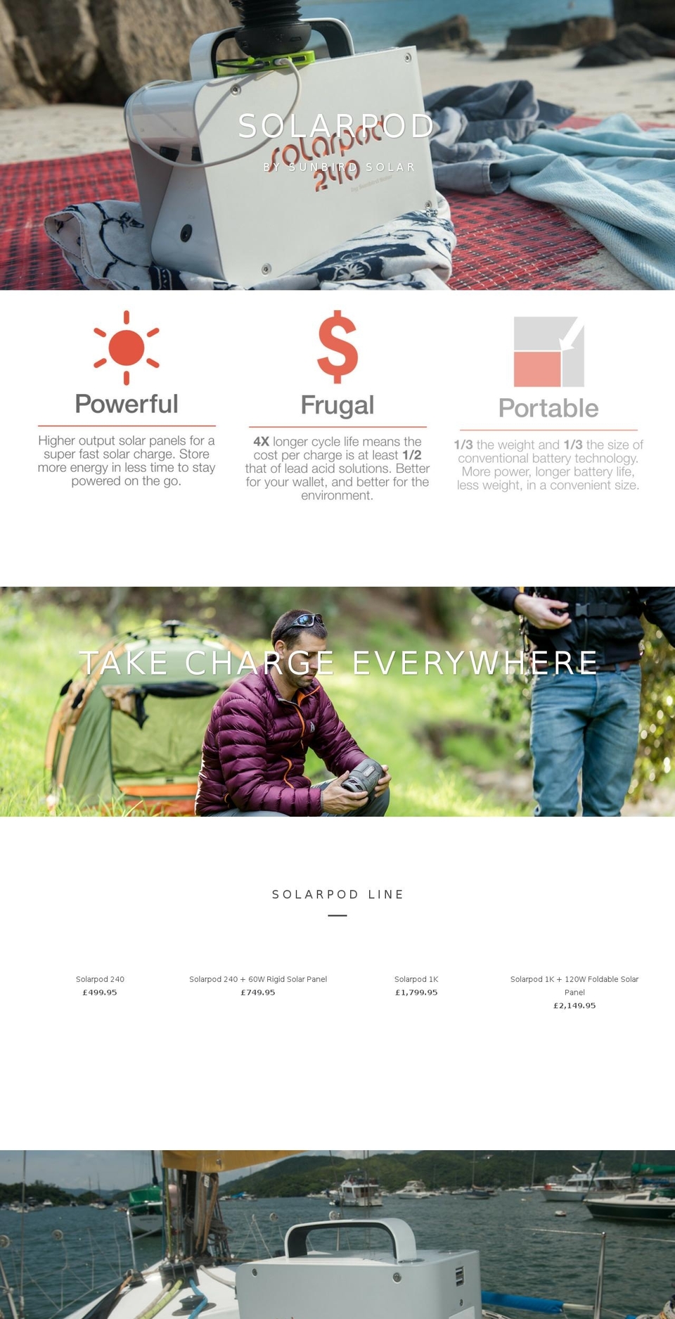 sunbirdsun.com shopify website screenshot