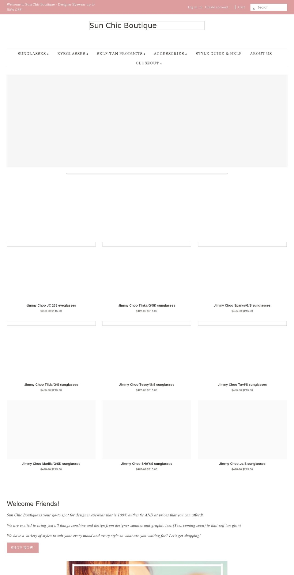 sunchicboutique.com shopify website screenshot