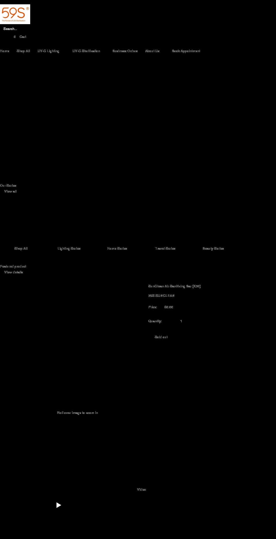 sunclean.net shopify website screenshot