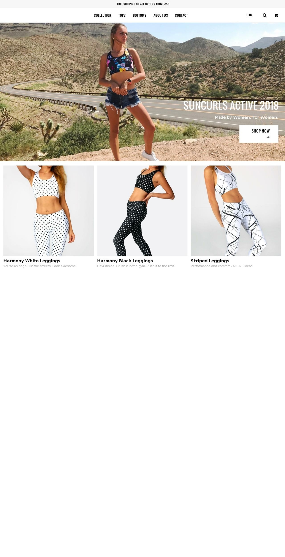 suncurls.com — Shopify storefront screenshot
