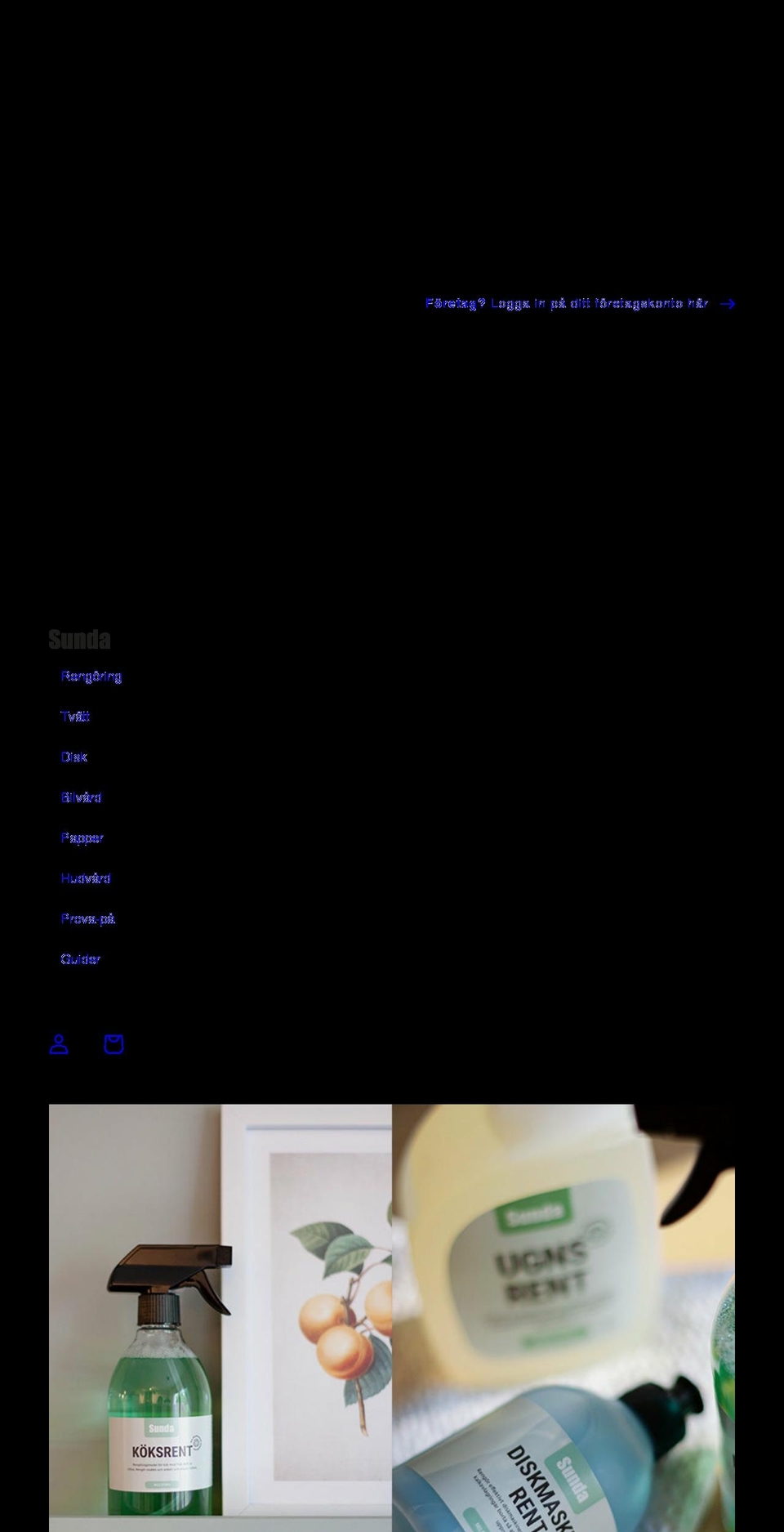 sunda.se shopify website screenshot