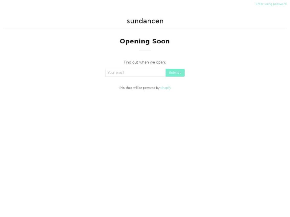 sundance.love shopify website screenshot