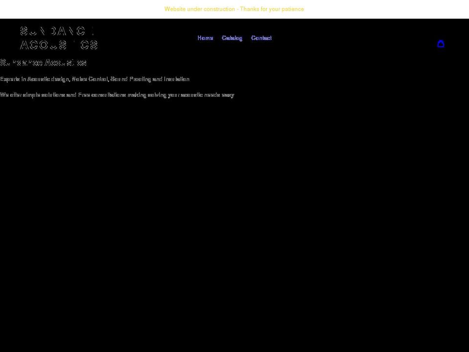 sundanceacoustics.com shopify website screenshot