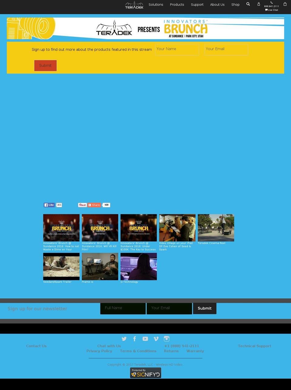 sundanceinnovators.com shopify website screenshot