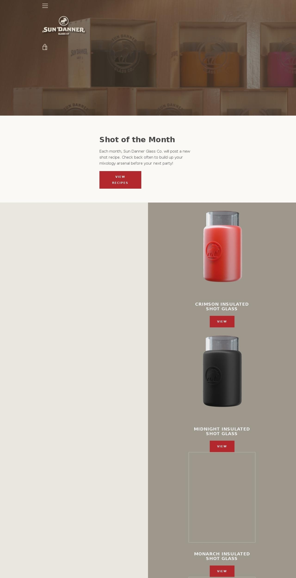 sundanner.com — Shopify storefront screenshot