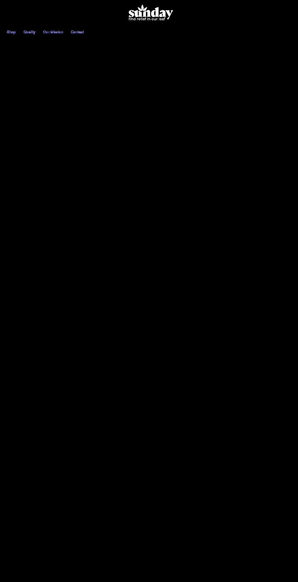 sundaycbd.com shopify website screenshot