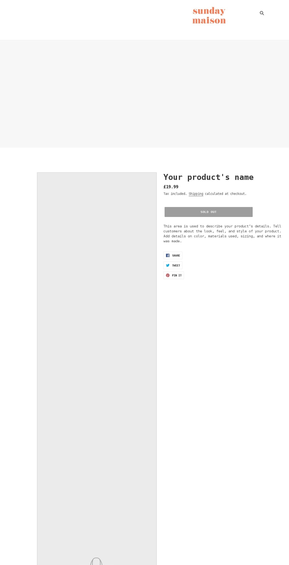 sundaymaison.com shopify website screenshot