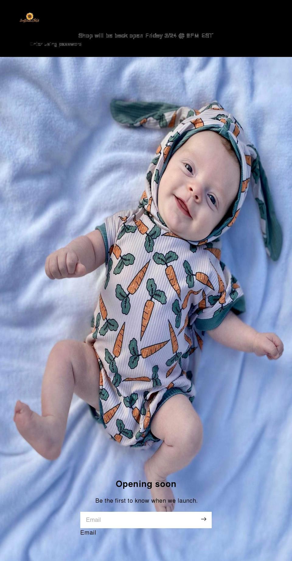 sunflowerchildllc.com shopify website screenshot