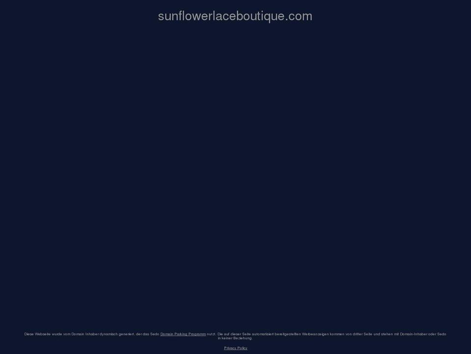 sunflowerlaceboutique.com — Shopify storefront screenshot